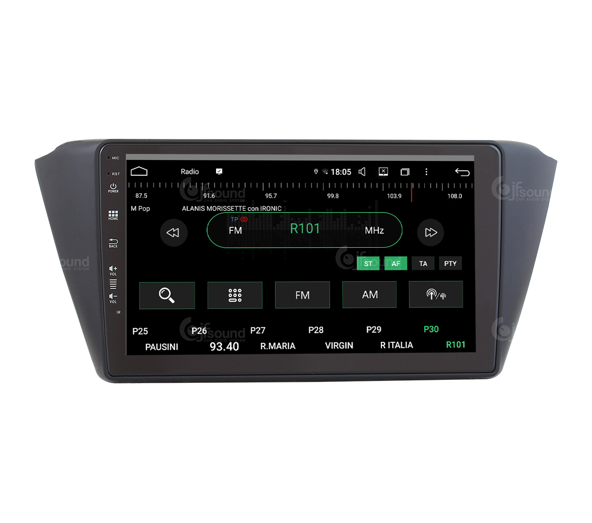 JFSound UP-PRO JF-039SF autoradio Skoda Fabia CarPlay wireless