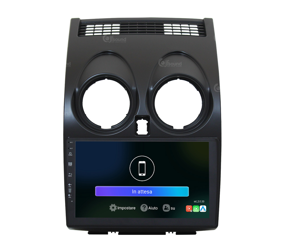 JFSound UP-PRO JF-039NQ-UP-1-PRO autoradio Nissan Qashqai CarPlay