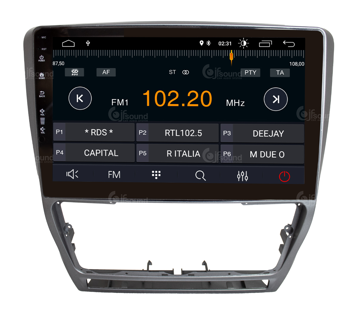 JFSound X7C-PRO JF-031SO-X7C-PRO autoradio Android Skoda Octavia DSP