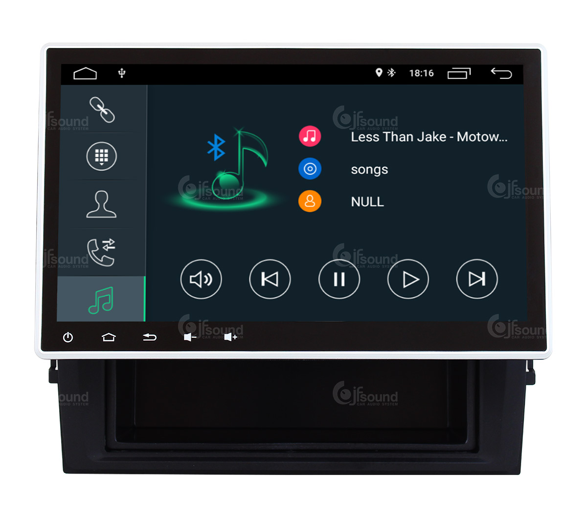 JFSound X7C-PRO JF-011-X7C-WT-PRO autoradio Android Transporter DSP
