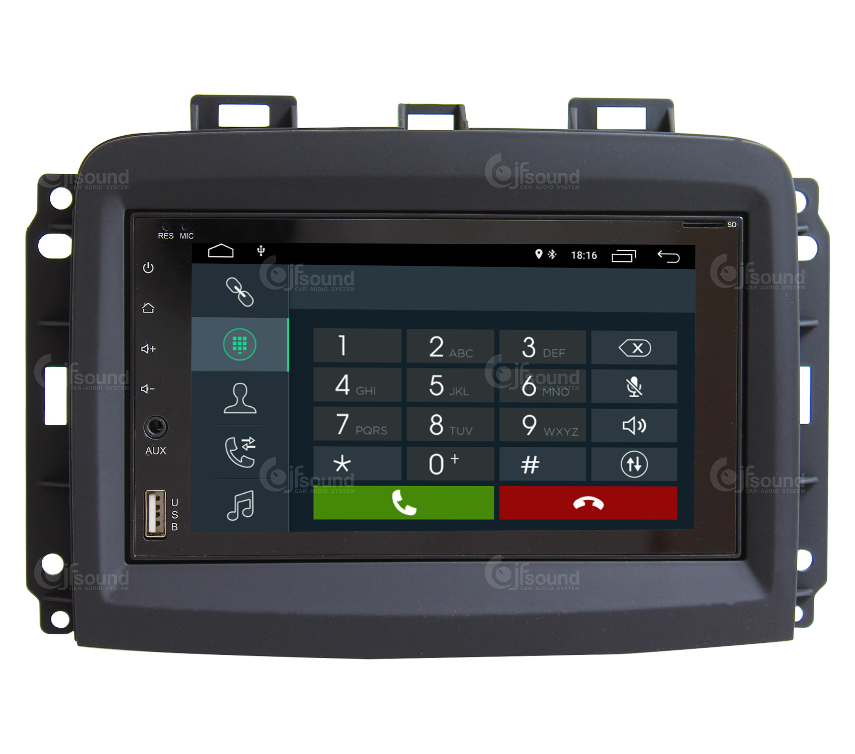 JFSound X7C-PRO JF-227-X7C-FL-PRO autoradio Android Fiat 500L DSP