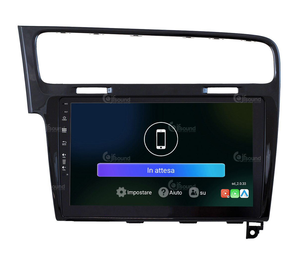 JFSound UP-PRO JF-031W7 autoradio Android VW Golf 7 wireless