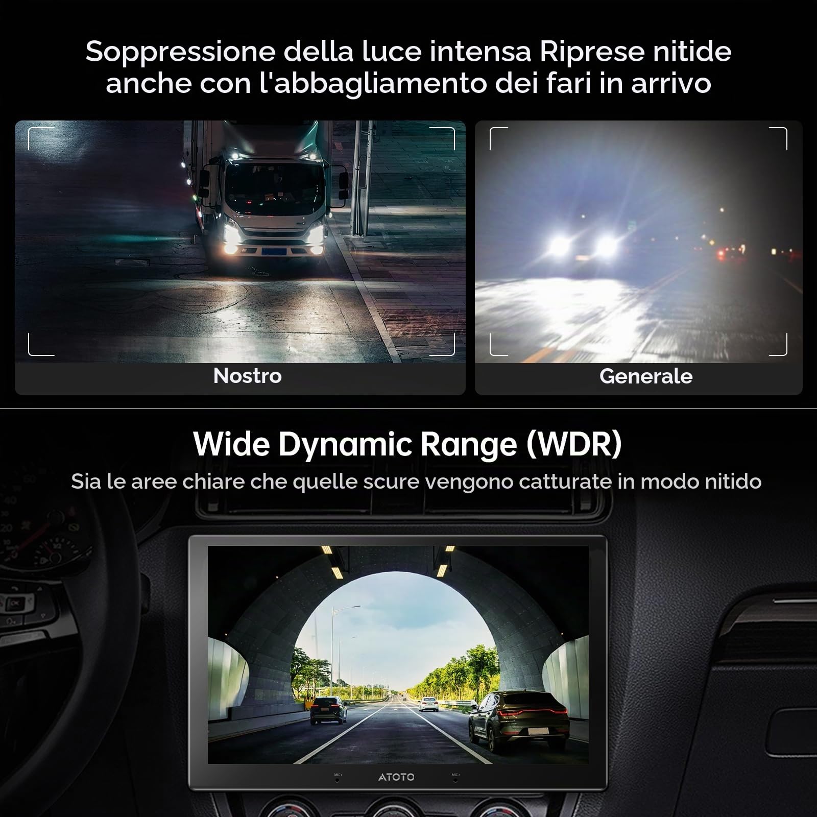 ATOTOZONE Car Camera AC-FHD02DV DVR 1080P per X10