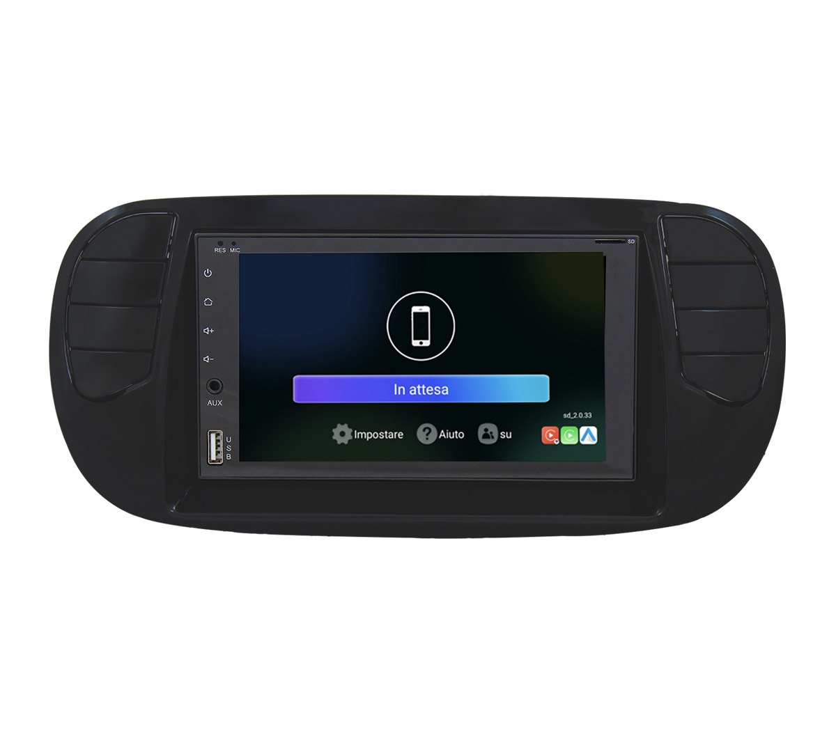 JFSound UP-PRO JF-227-UP-F5O-PRO autoradio Fiat 500 CarPlay