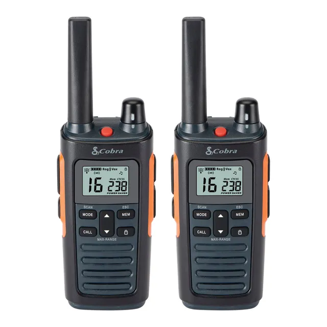 Cobra RX680 Walkie Talkie Coppia 10 km IP54 con Torcia