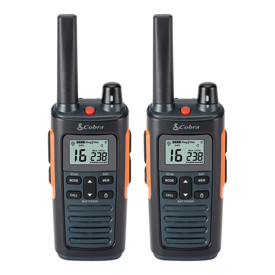 Cobra RX680 Walkie Talkie Coppia 10 km IP54 con Torcia