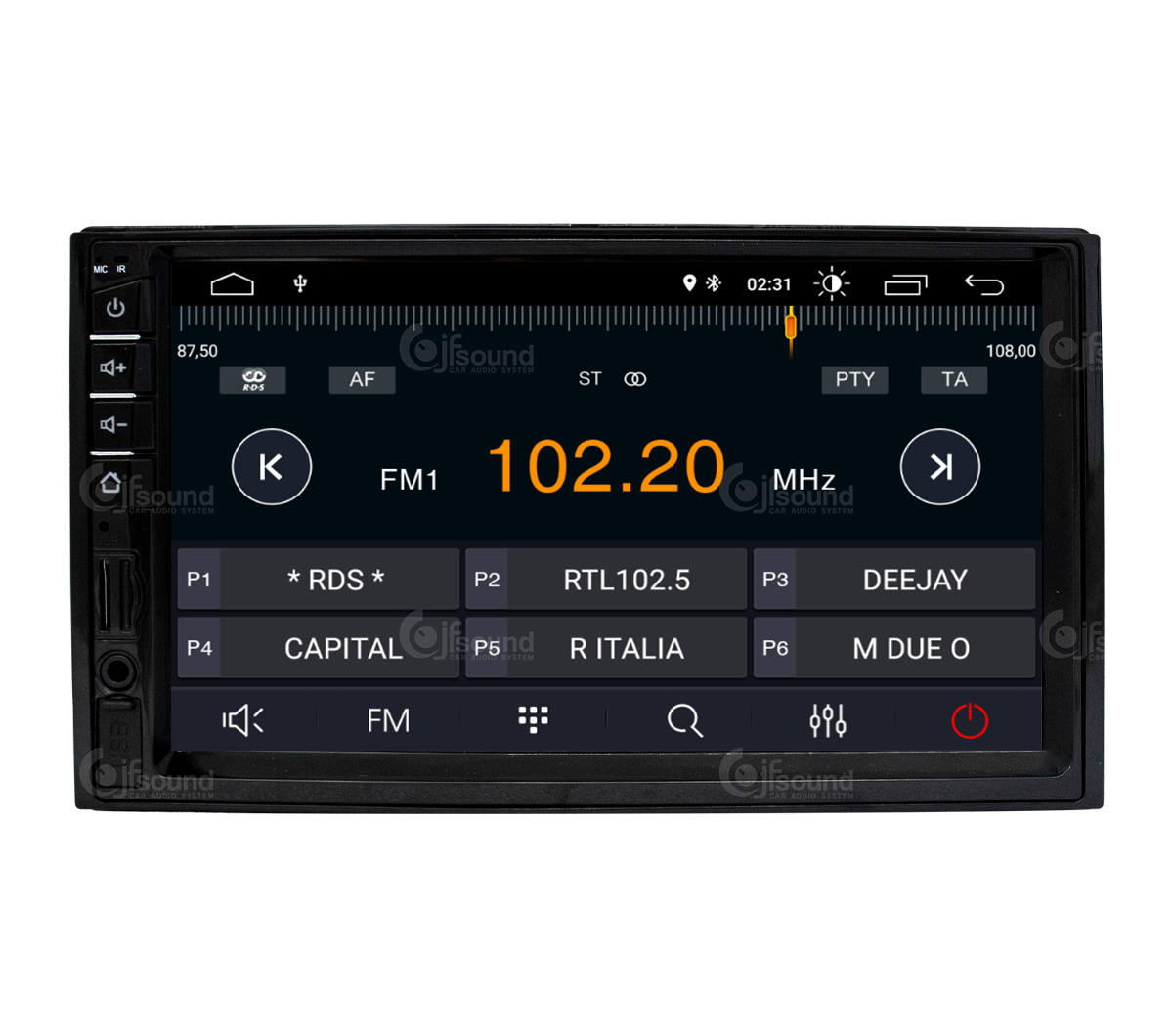 JFSound X7C-PRO autoradio Android DSP con Play Store
