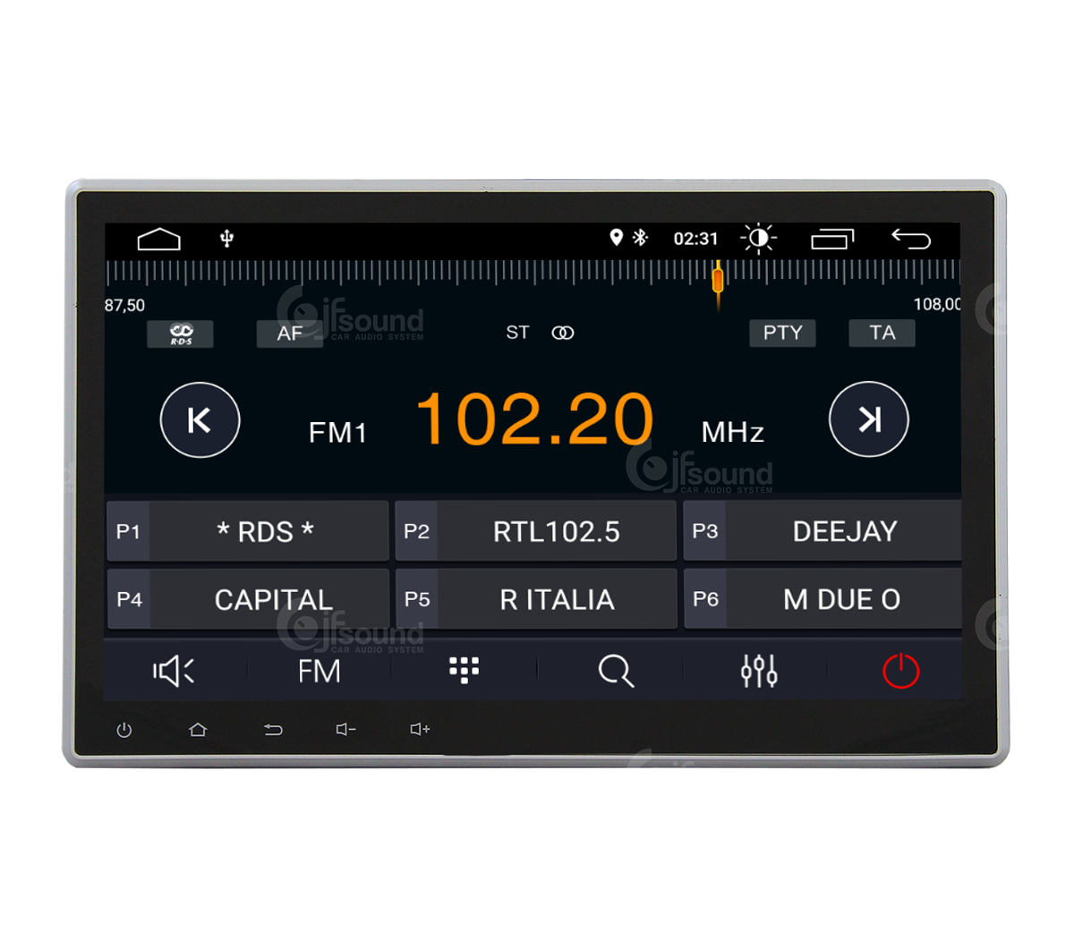 JFSound X7C-PRO autoradio Android navigatore DSP Play Store