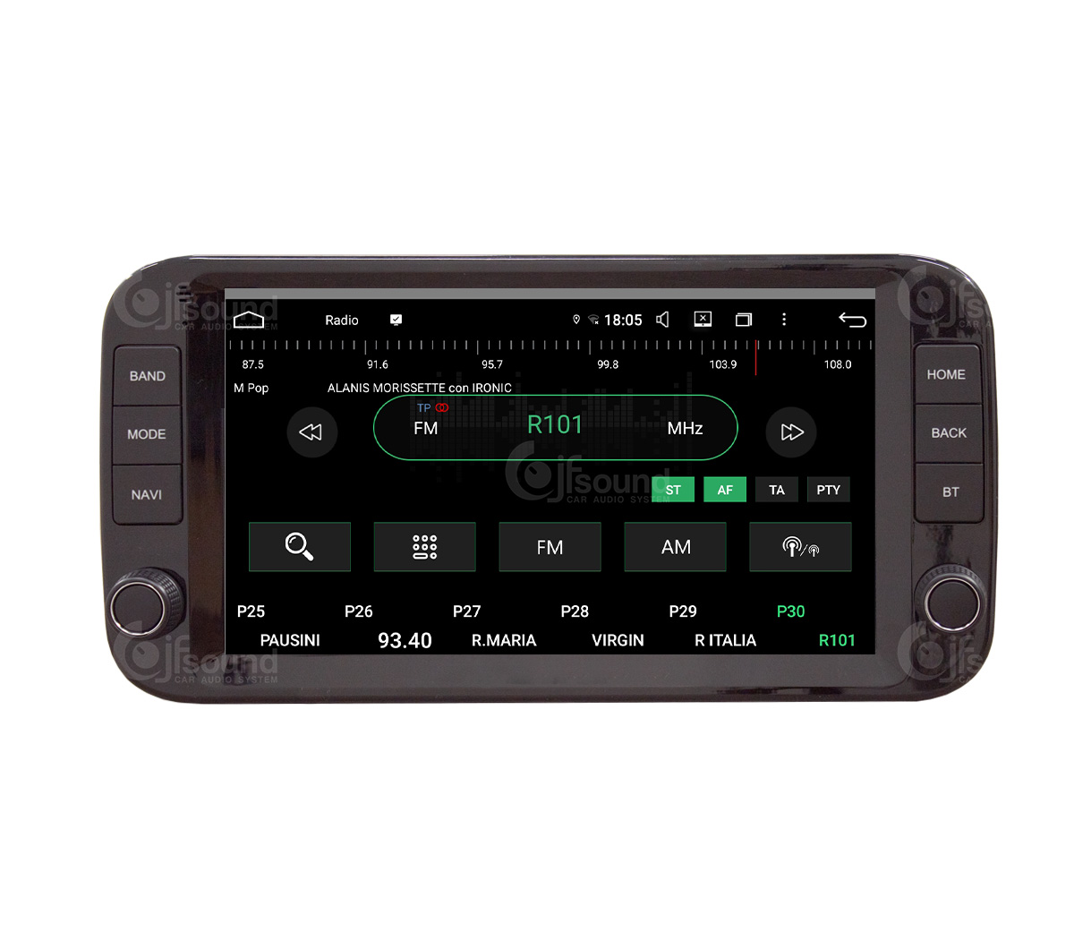 JFSound UP-PRO JF-039FP-UP-PRO autoradio Android per Fiat Panda