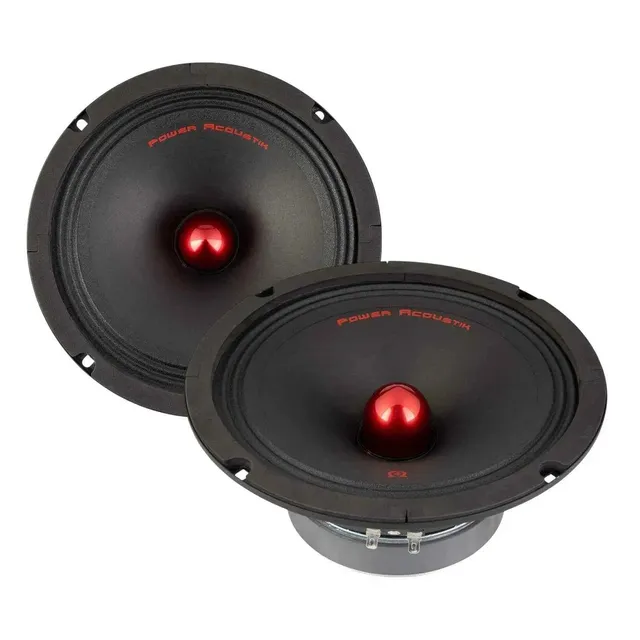 Power Acoustik PR-804 medio 8" pro audio bullet coppia