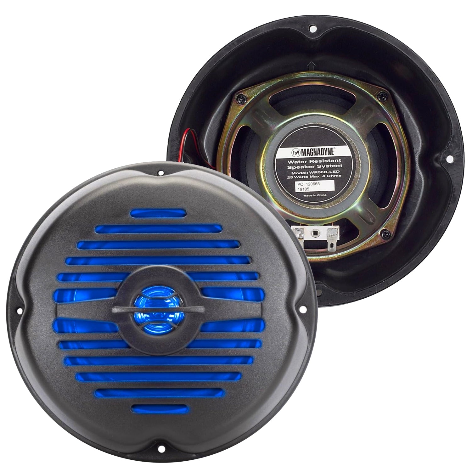 Magnedyne WR58B-LED-PR altoparlanti 5" LED coppia 25W