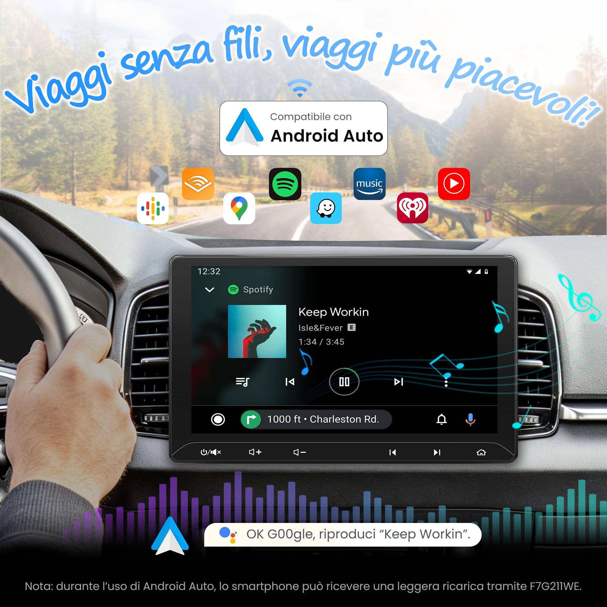 ATOTO F7 WE Autoradio 2 DIN 10,1" CarPlay Wireless