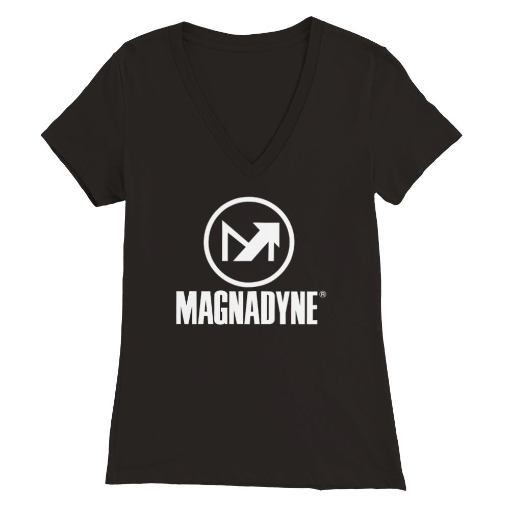 Magnedyne Merch T-Shirt Donna Scollo V Taglia L Cotone