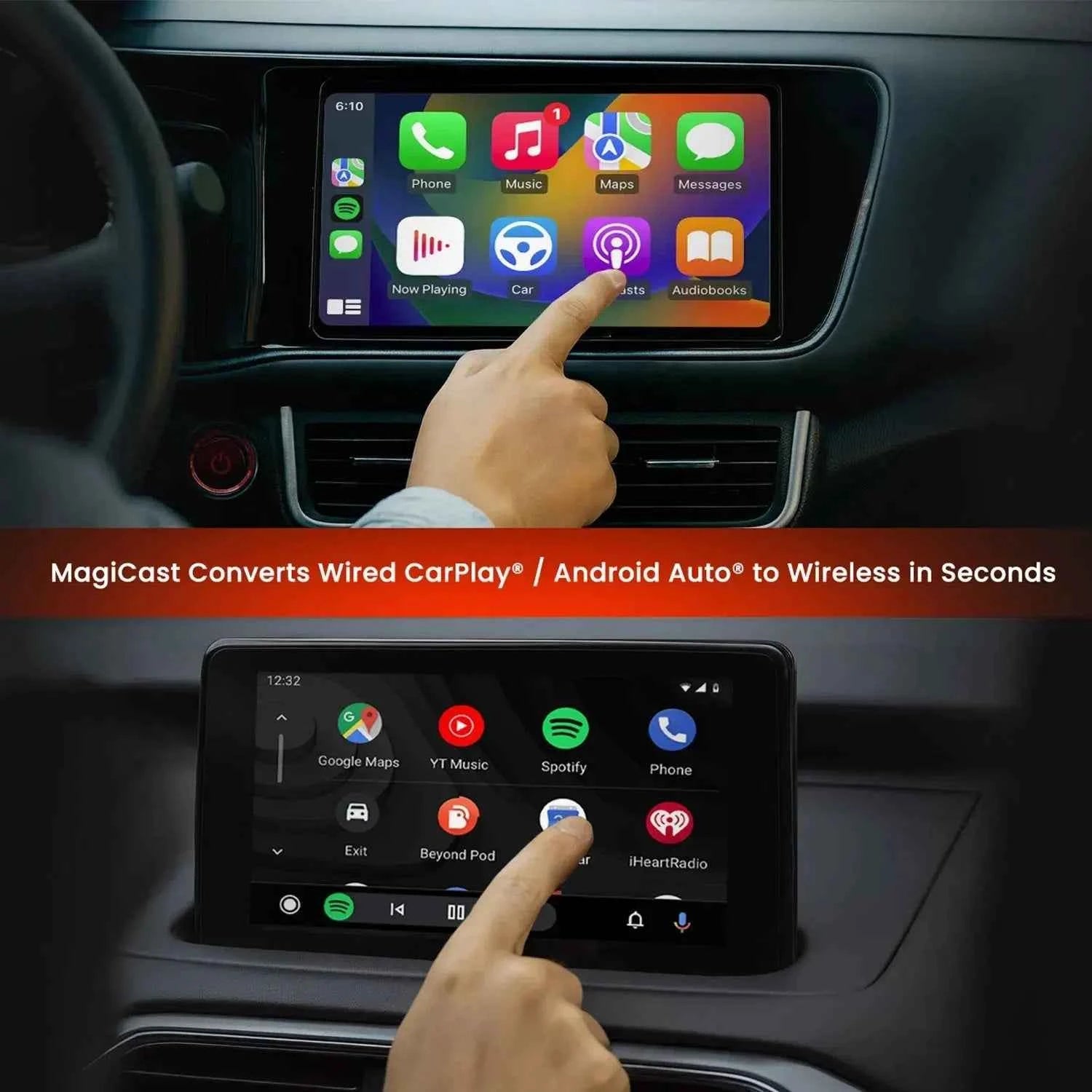 Power Acoustik MC-2 MagiCast adattatore CarPlay wireless USB