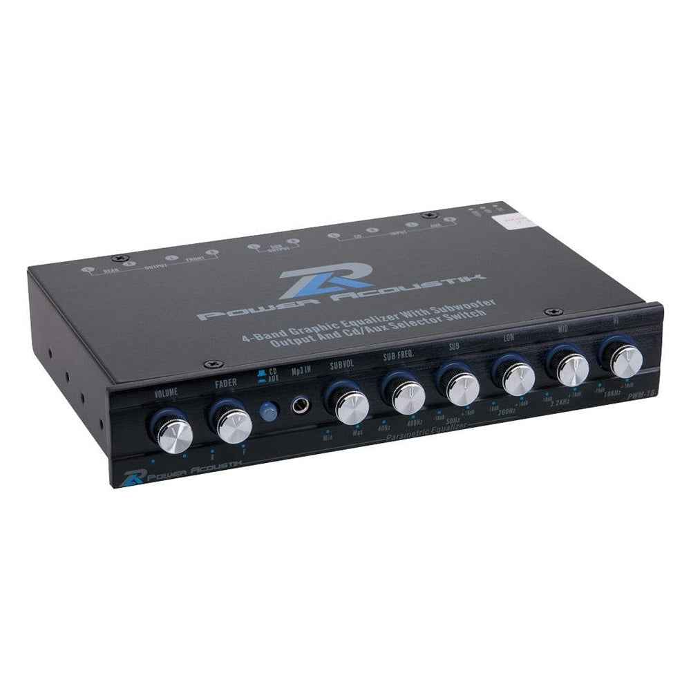 Power Acoustik PWM-16 equalizzatore auto 4 bande con preamp