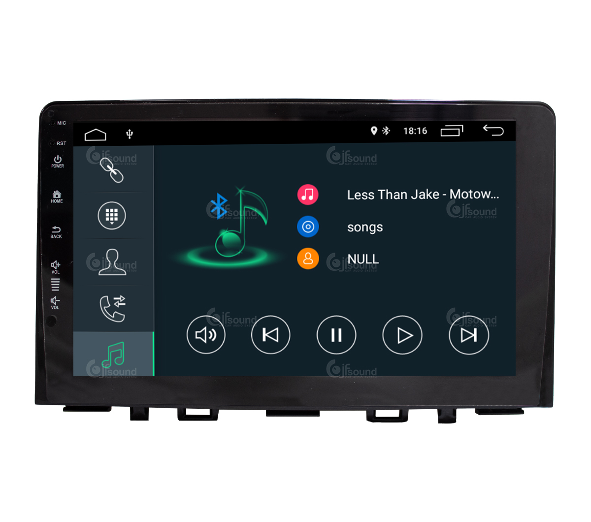 JFSound JF-039KR-X7C-PRO autoradio Android per Kia Rio Stonic DSP
