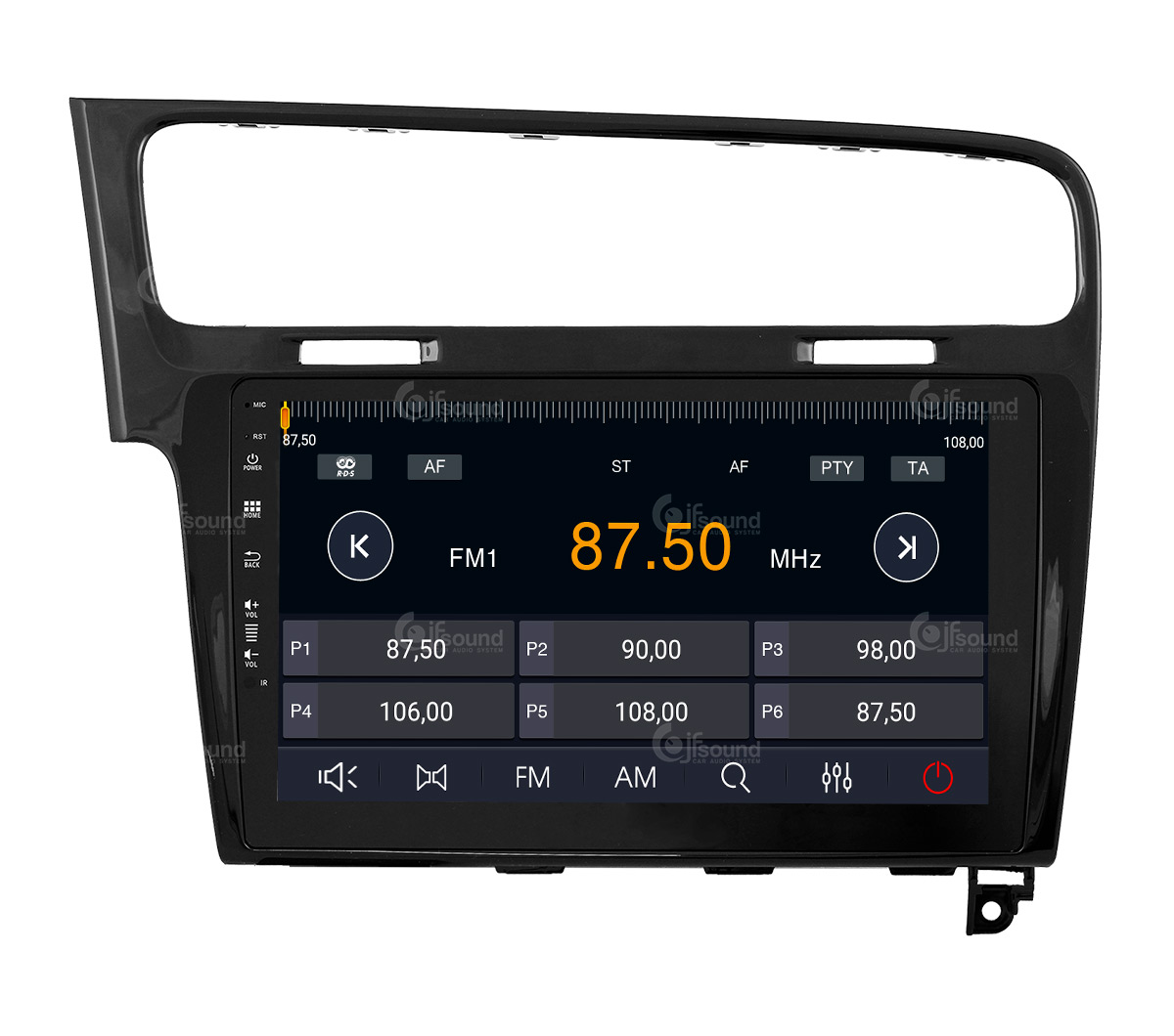 JFSound X9C-PRO JF-031W7-X9C-PRO autoradio Golf 7 4G retrocamera