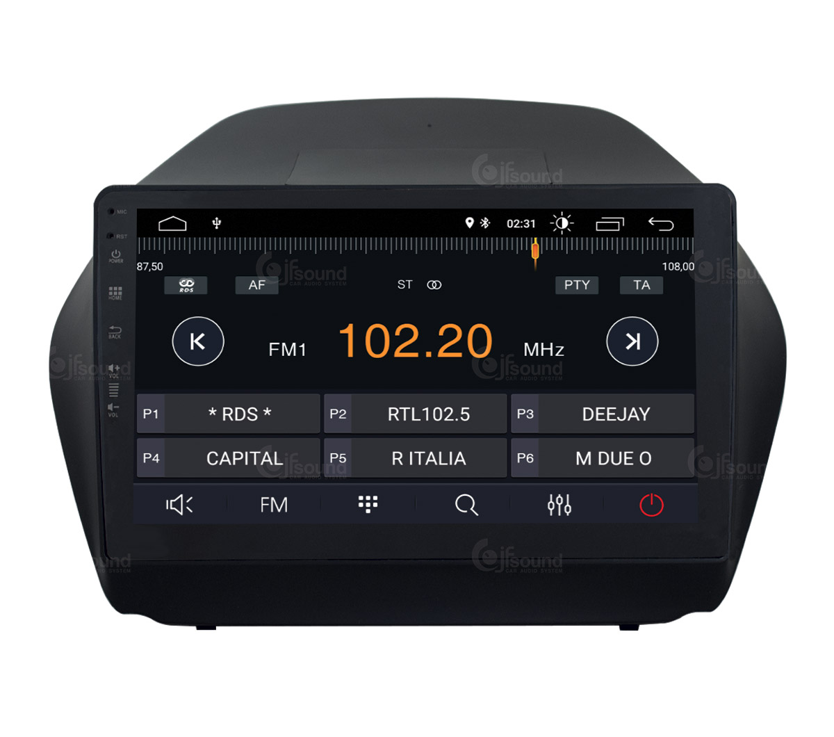 JFSound X7C-PRO JF-031H5-X7C-1-PRO autoradio Android Hyundai IX35 DSP