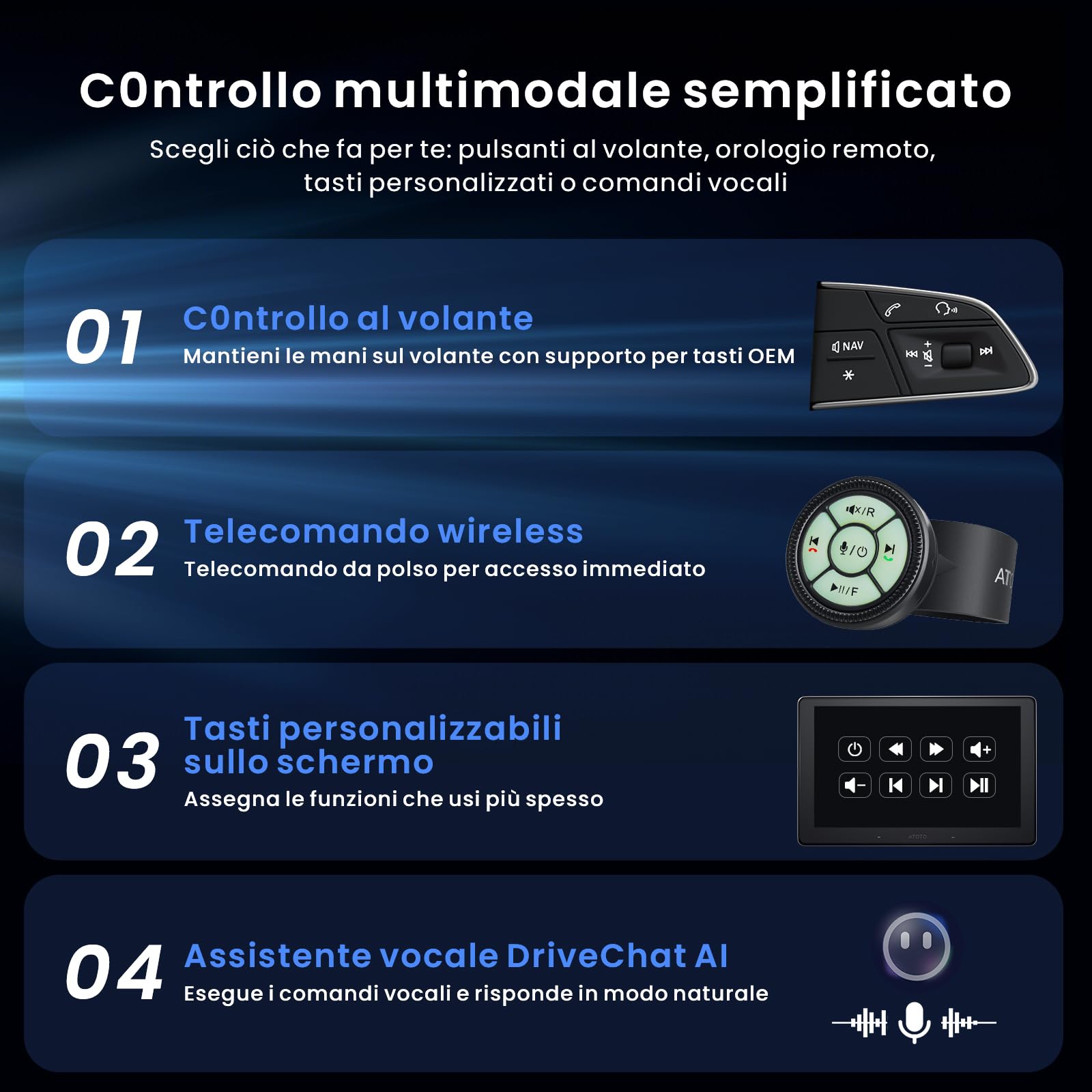ATOTOZONE X10 Autoradio Android 10.1 Pollici 8+128GB 4G LTE