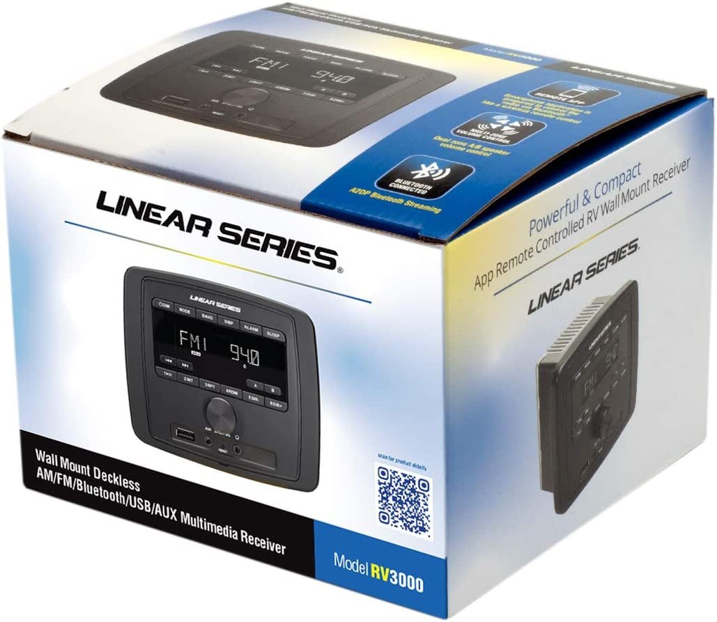 Linear RV3000 Ricevitore Parete AM/FM USB Bluetooth