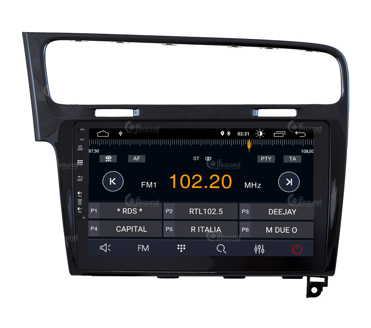 JFSound X7C-PRO JF-031W7-X7C-PRO autoradio Android Golf 7 DSP