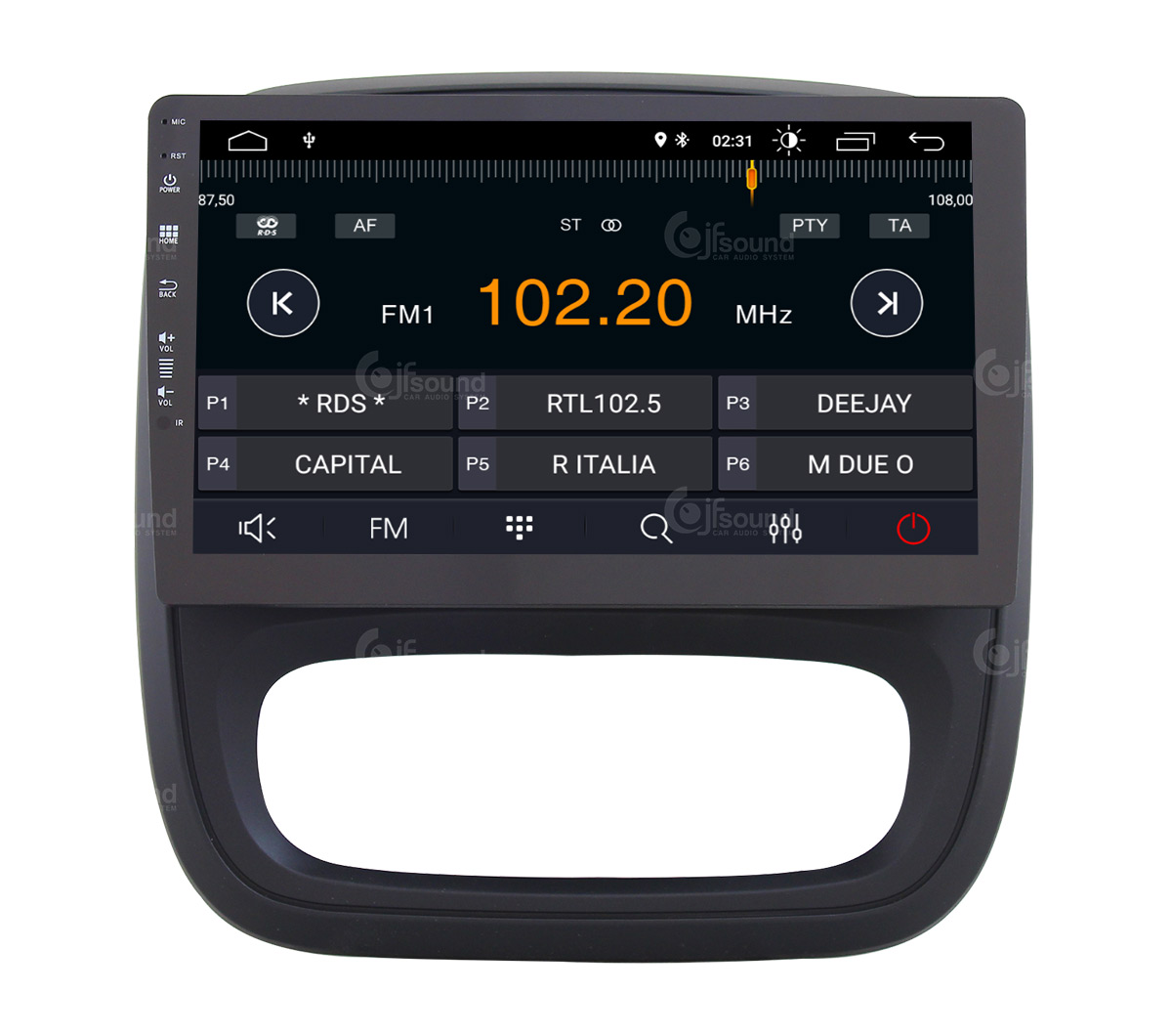 JFSound X7C-PRO JF-021-X7C-FT-PRO autoradio Android Fiat Talento DSP