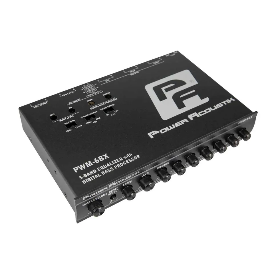 Power Acoustik EQs PWM-6BX processore bassi digitale ParaBASS