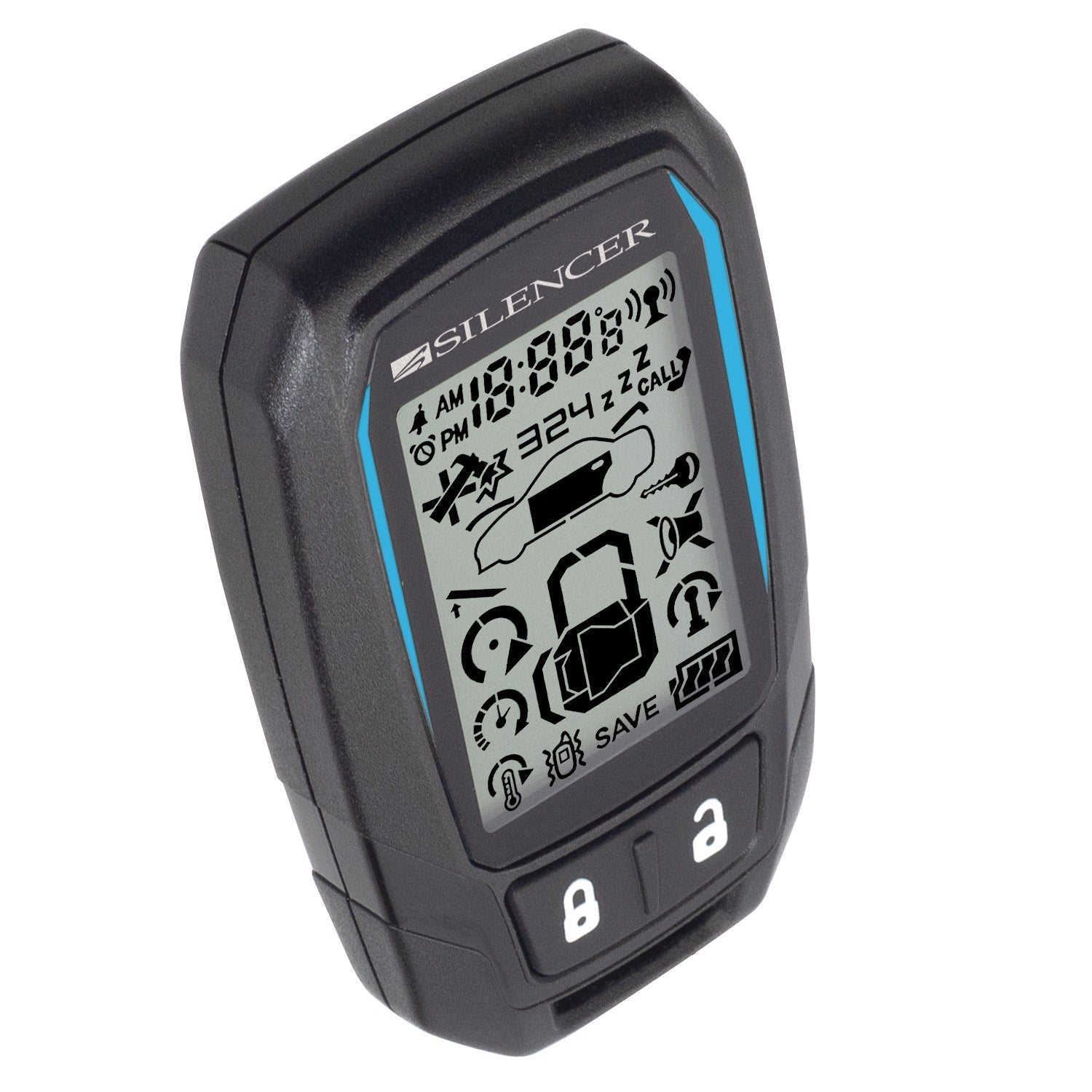 Silencer SLRF-LCD45 telecomando ricambio 5 tasti LCD