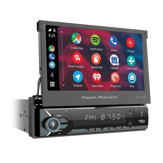 Power Acoustik CA1-77W autoradio 1 DIN 7" CarPlay Android Auto