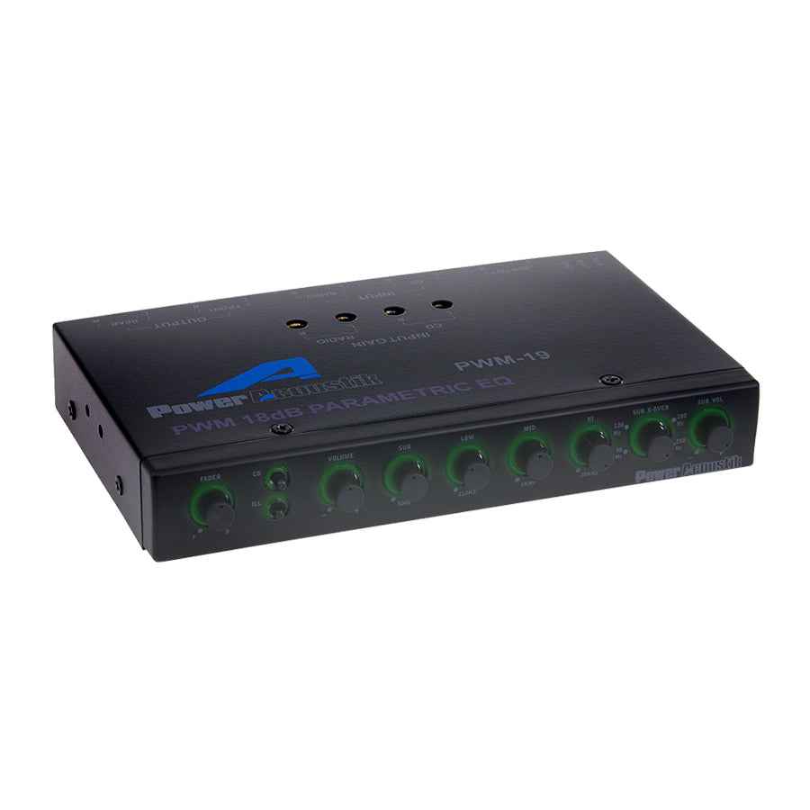 Power Acoustik PWM-19 Equalizzatore Auto 4 Bande con Sub