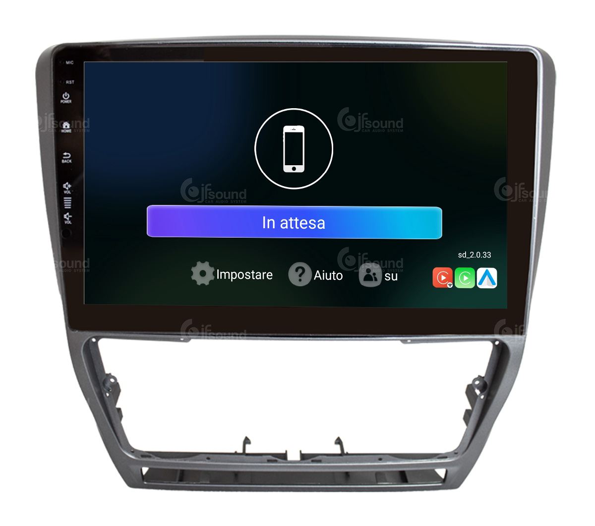 JFSound JF-031SO-UP-PRO autoradio CarPlay per Skoda Octavia