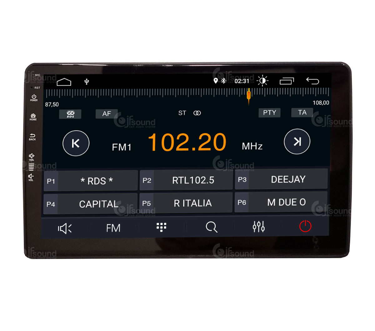 JFSound X7C-PRO JF-139FR-X7C-PRO autoradio Android Ford Transit DSP