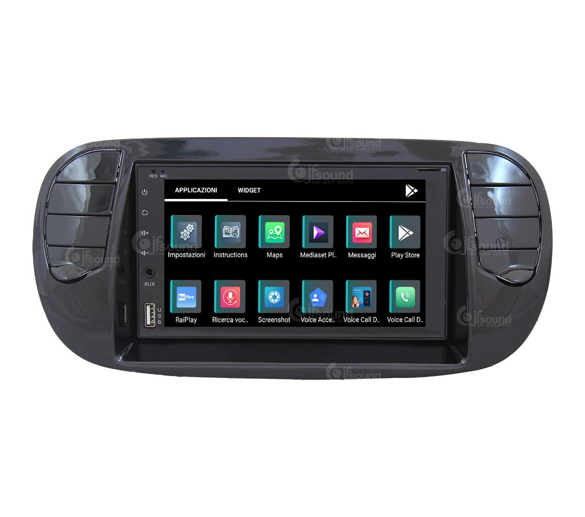 JFSound X9C-PRO JF-227-X9C-F5N-PRO autoradio per Fiat 500 4G