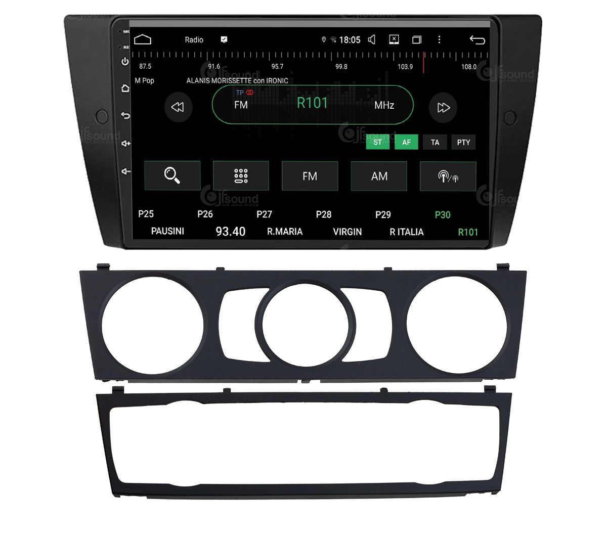JFSound UP-PRO JF-039B3A-UP-PRO autoradio BMW E90 E91 E92 E93