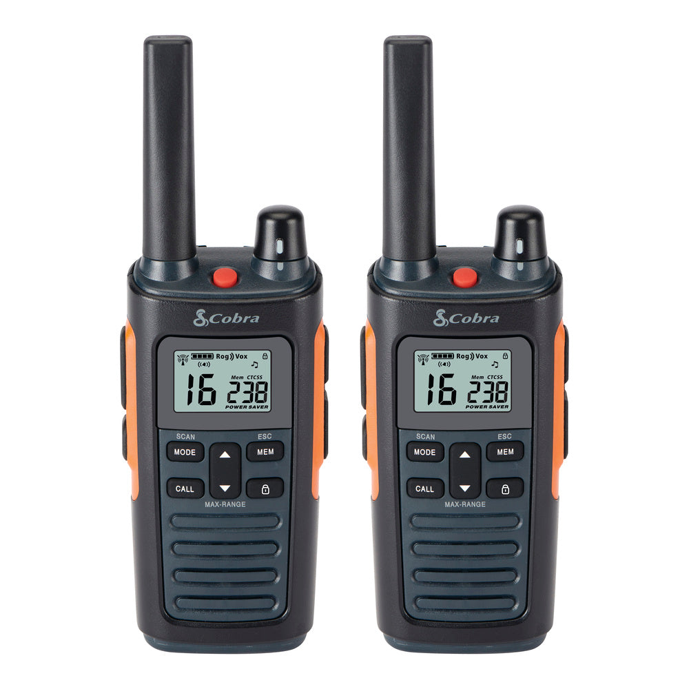 Cobra RX680 Walkie Talkie Coppia 10 km IP54 con Torcia
