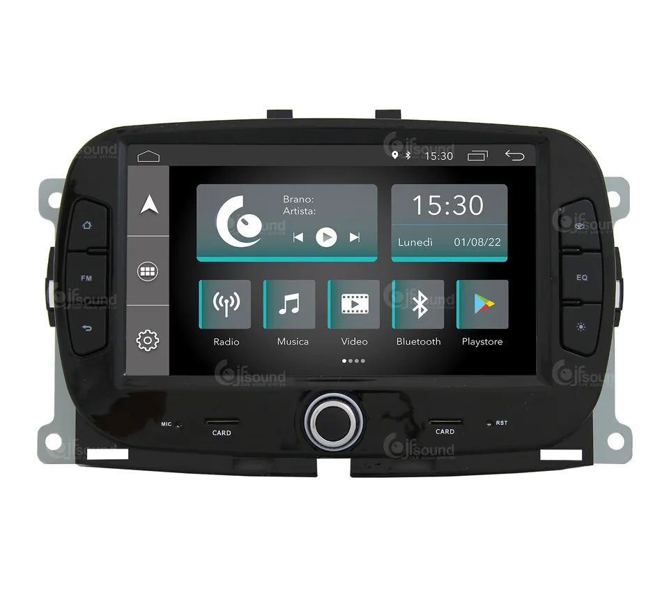 JFSound X7C-PRO JF-137F5 autoradio Fiat 500 con DSP