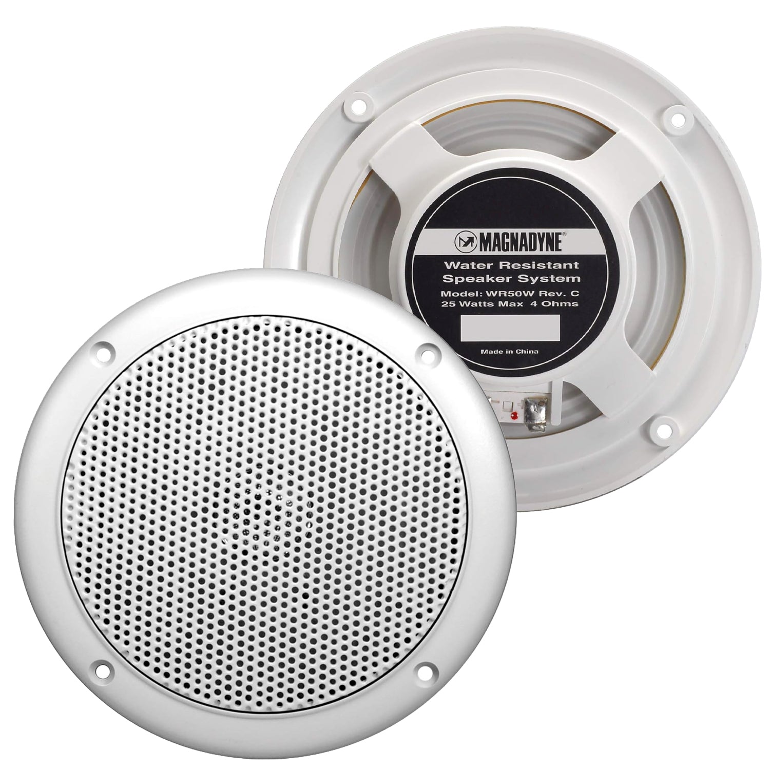 Magnedyne WR50 altoparlanti camper 5" coppia bianchi 25W