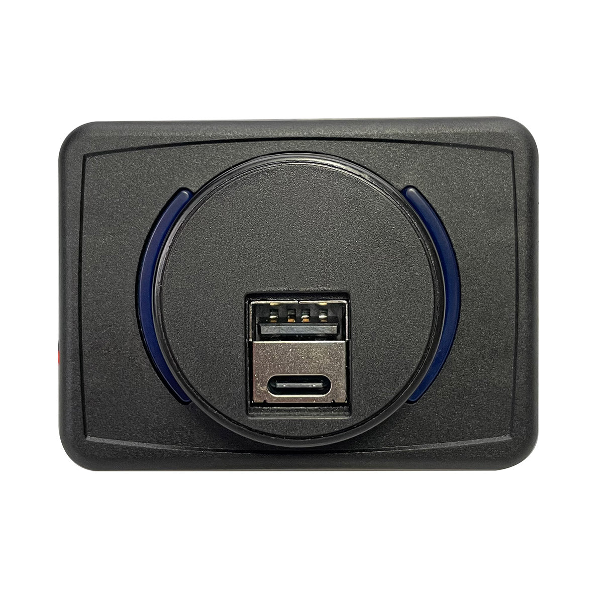 Magnedyne AUX-USB-SMACRC caricatore USB A+C 12V LED blu