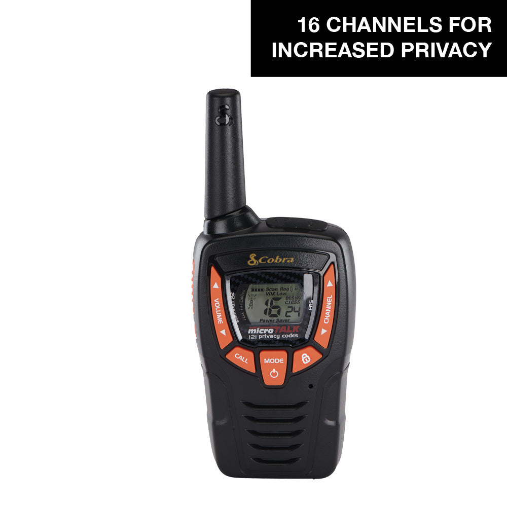 Cobra AM655 Walkie Talkie Coppia 8 km VOX IPX2