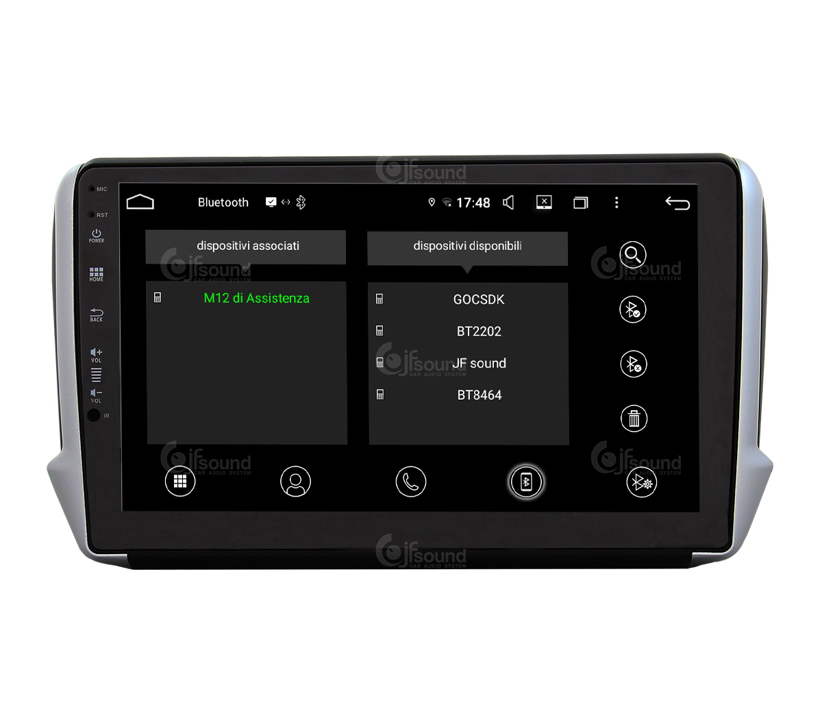 JFSound UP-PRO JF-231P8-UP-PRO autoradio Peugeot 208 CarPlay