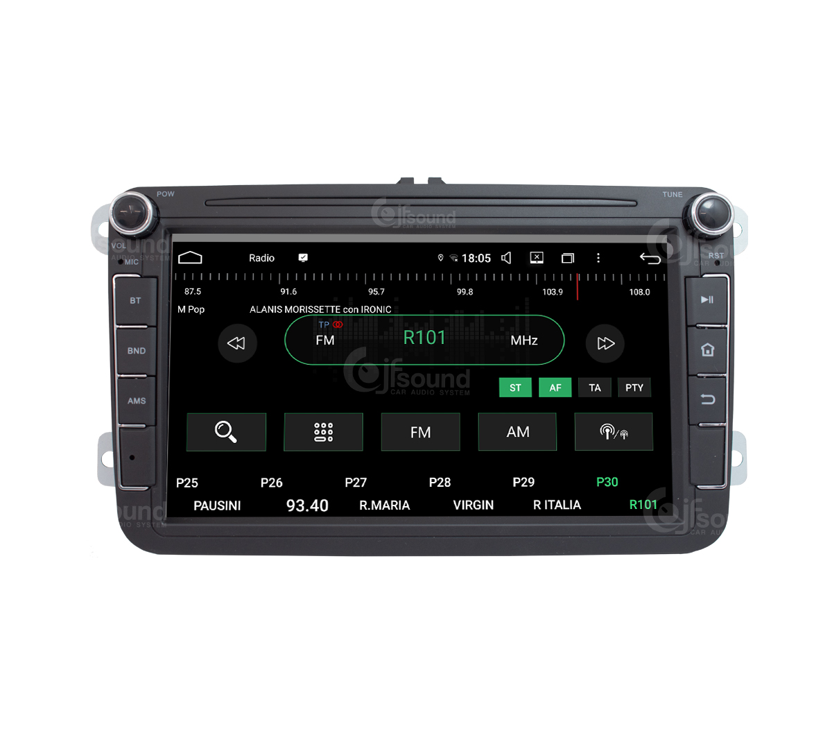 JFSound UP-PRO JF-038W6-UP-PRO autoradio Universal con CarPlay