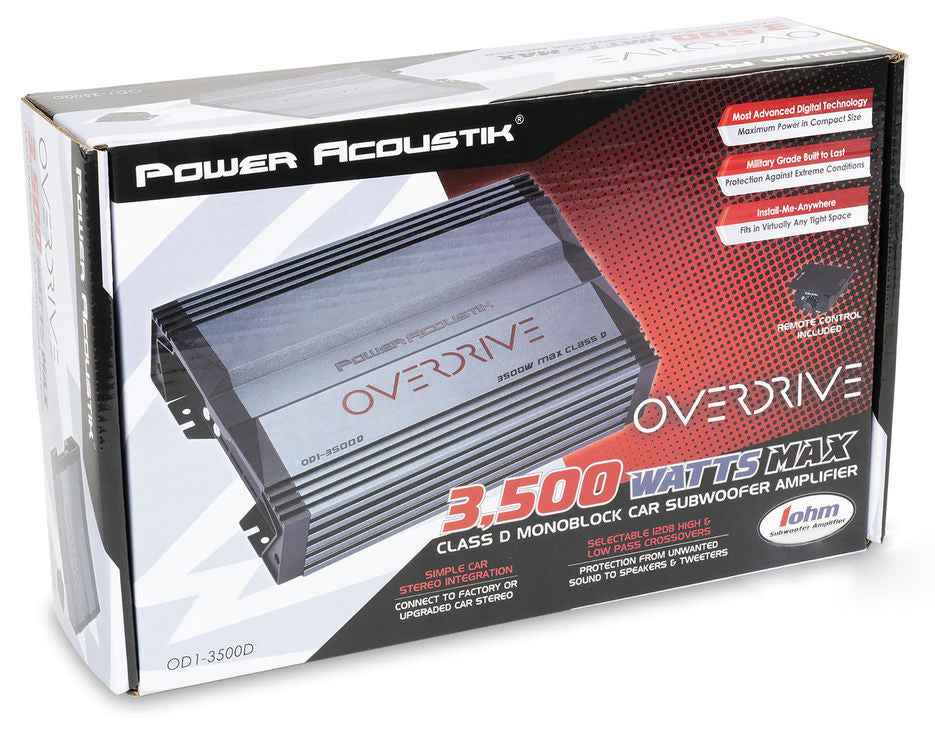 Power Acoustik Overdrive OD1-3500D amplificatore monoblock