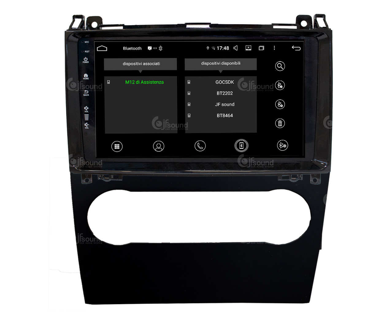 JFSound UP-PRO JF-139MA sistema multimediale Mercedes A B 1 DIN