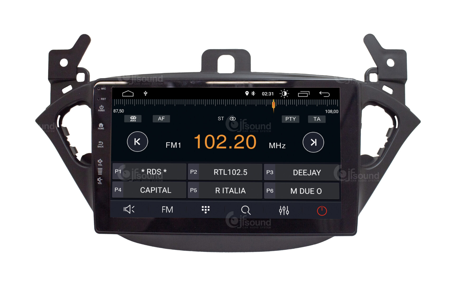 JFSound X7C-PRO JF-039OC-X7C-PRO autoradio Corsa E Adam DSP