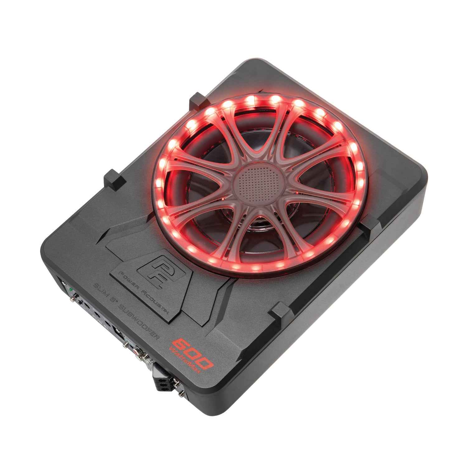 Power Acoustik PUB-8L subwoofer 8" 600W amplificato LED