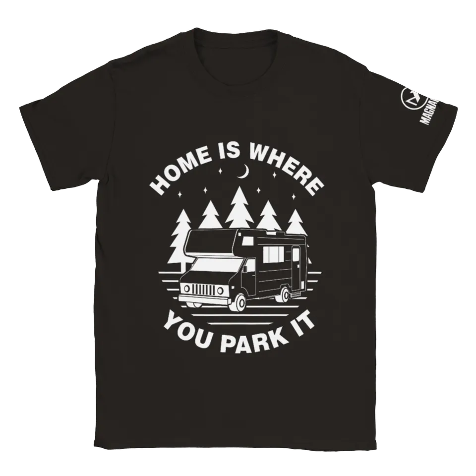 Magnedyne Home Is Where You Park It T-Shirt Cotone Taglia L