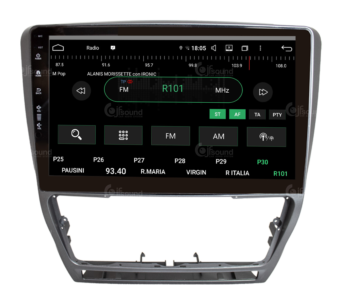 JFSound JF-031SO-UP-PRO autoradio CarPlay per Skoda Octavia