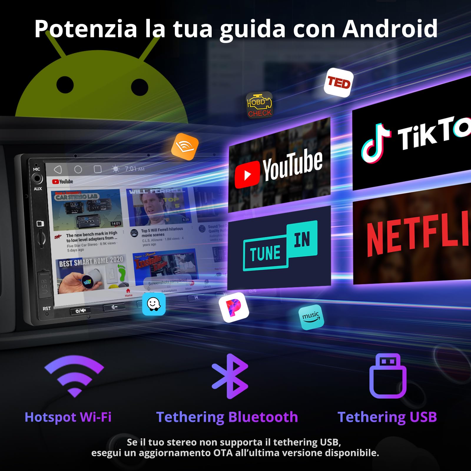 ATOTOZONE A5L autoradio Android 7" VW 2+32GB CarPlay
