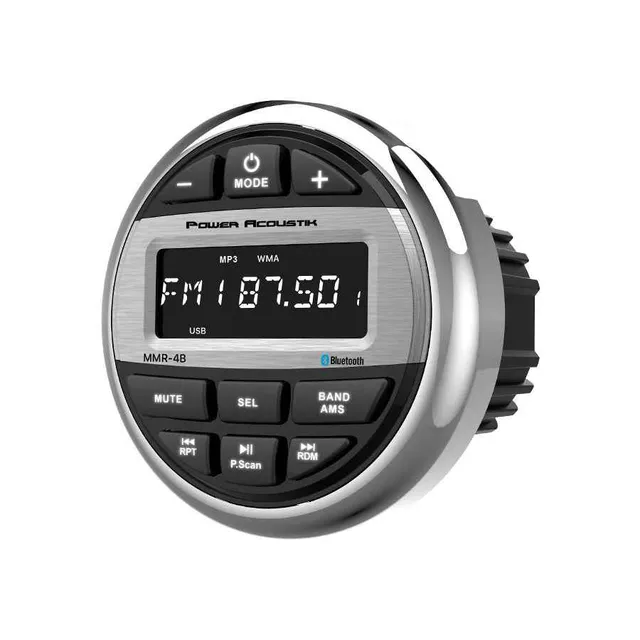 Power Acoustik MMR-4B autoradio nautica Bluetooth IPX5