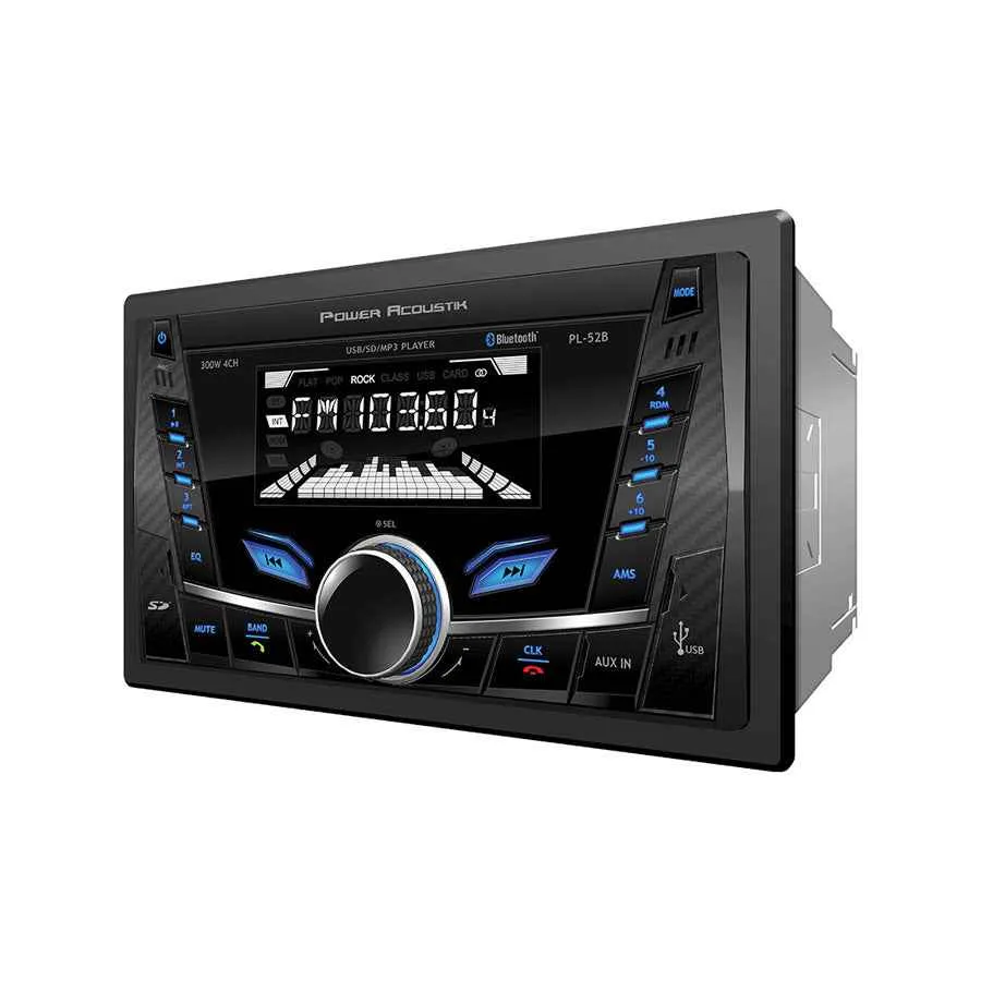 Power Acoustik PL-52B autoradio 2 DIN Bluetooth USB